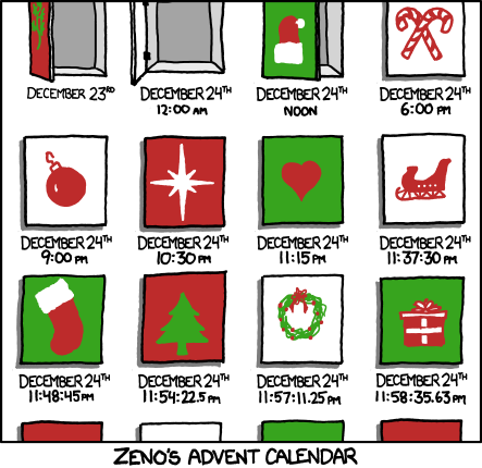 Zenos advent calendar cartoon from xkcd
